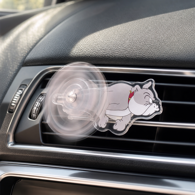 Drehbare Cartoon-Auto-Dekoration für die Lüftung – Lustiges Armaturenbrett-Accessoire