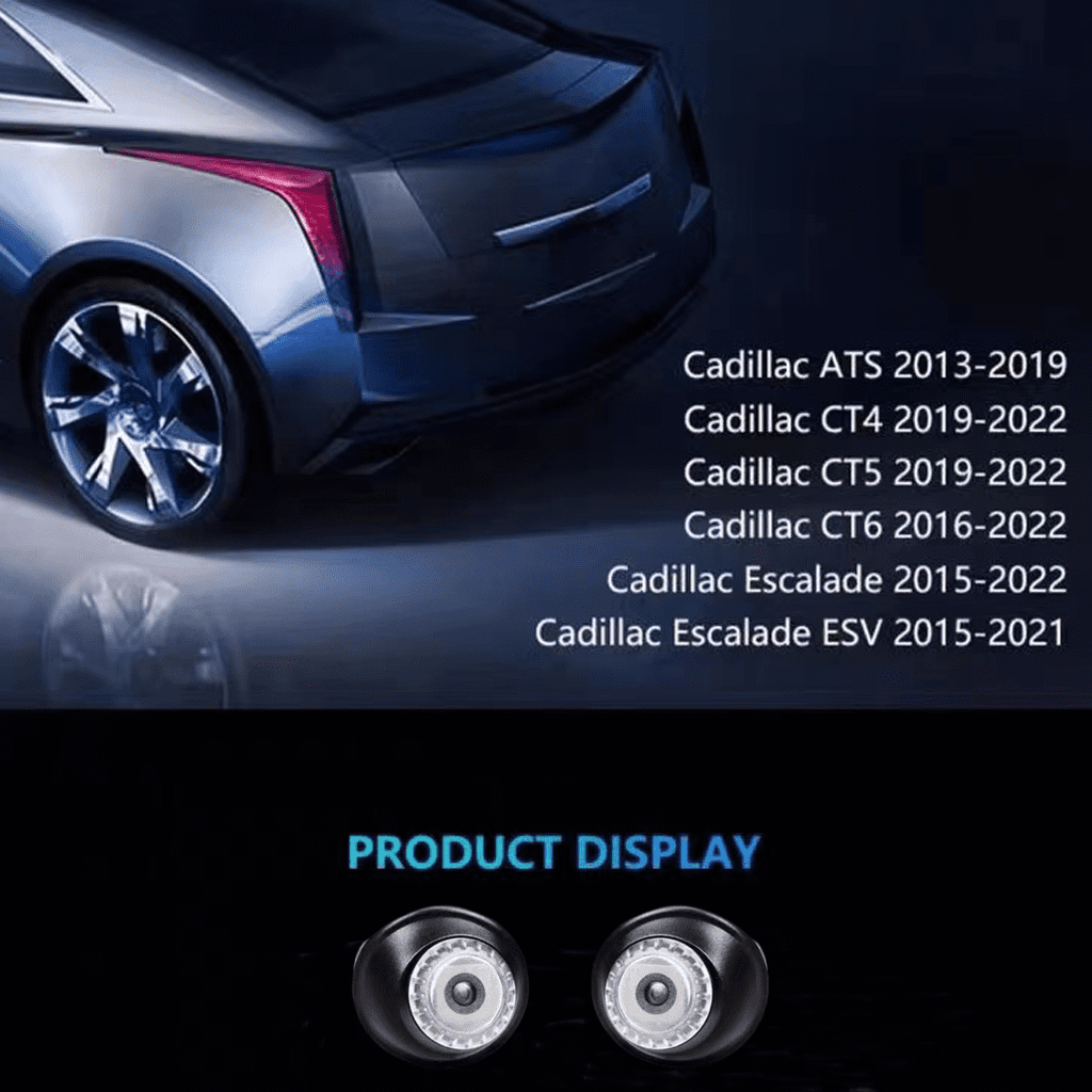 Projecteurs de sol effet « Ailes d'ange » exclusifs pour Cadillac