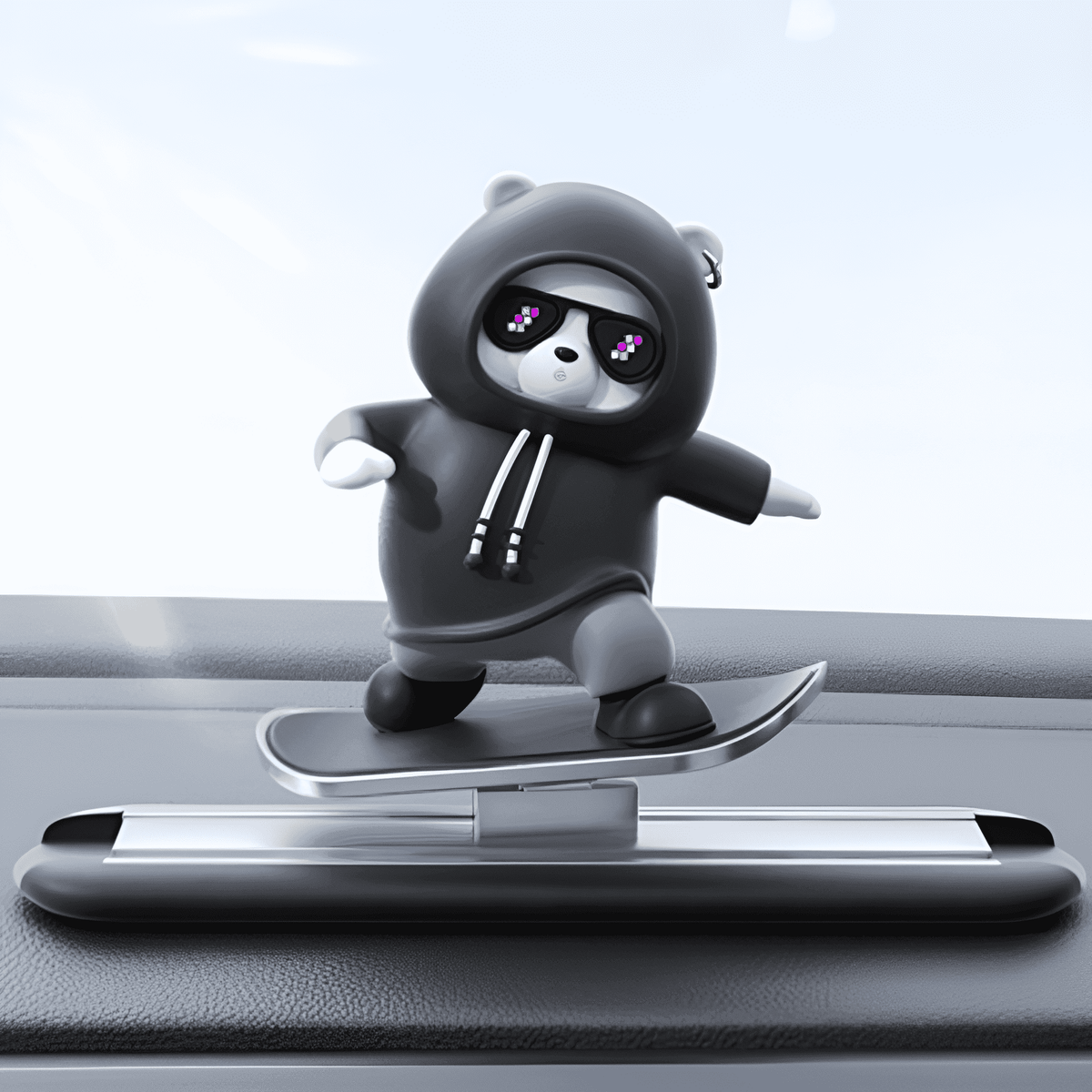 Schlittschuhlaufender Panda Bär Auto-Ornamente