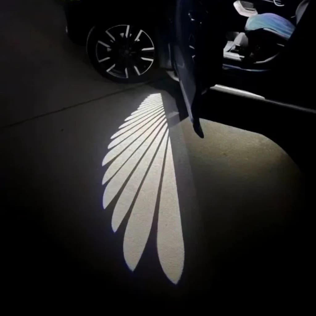 Projecteurs de sol effet « Ailes d'ange » exclusifs pour Cadillac
