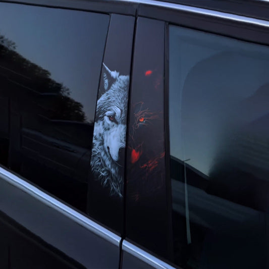 Wolf-Autotüraufkleber
