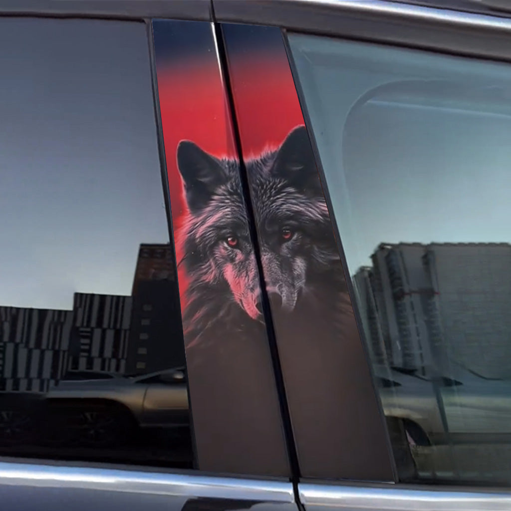 Wolf-Autotüraufkleber