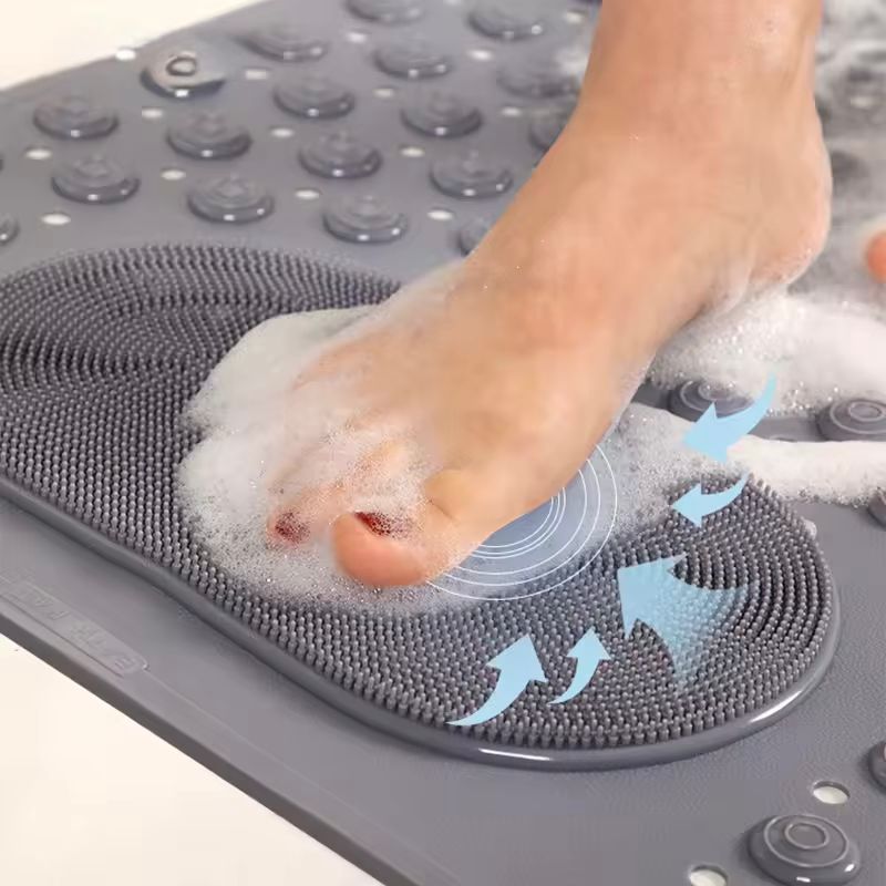 Rutschfeste, wasserdichte Badematte mit Massagestruktur