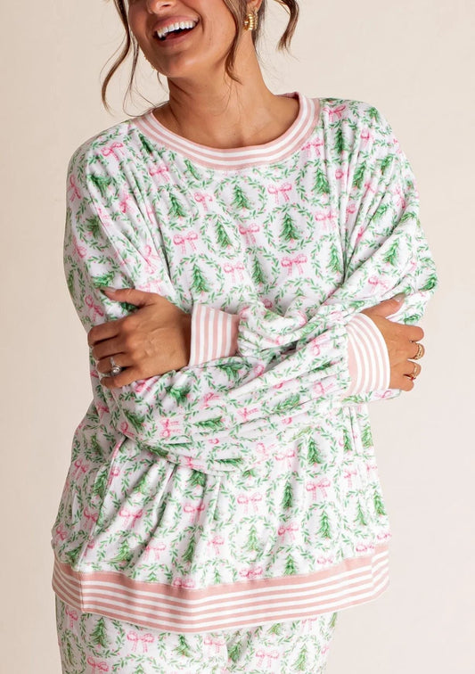 Damen Weihnachtspyjama-Set (2 kaufen, kostenloser Versand)