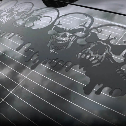 Totenkopf-Autofensteraufkleber