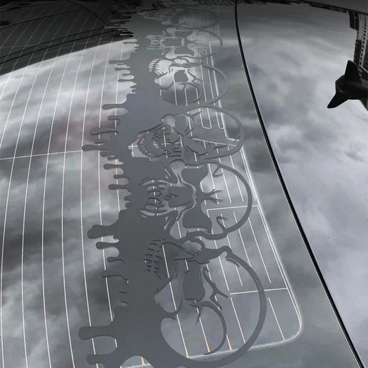 Totenkopf-Autofensteraufkleber