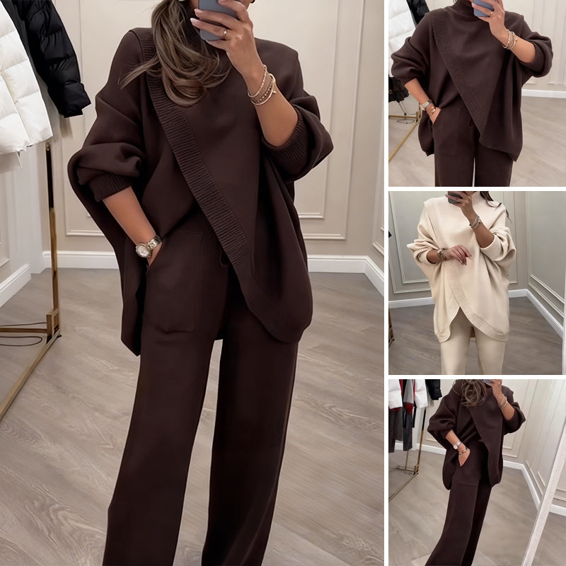 Damen Oversize-Pullover & Hose 2-teiliges Set🚀Kostenloser Versand
