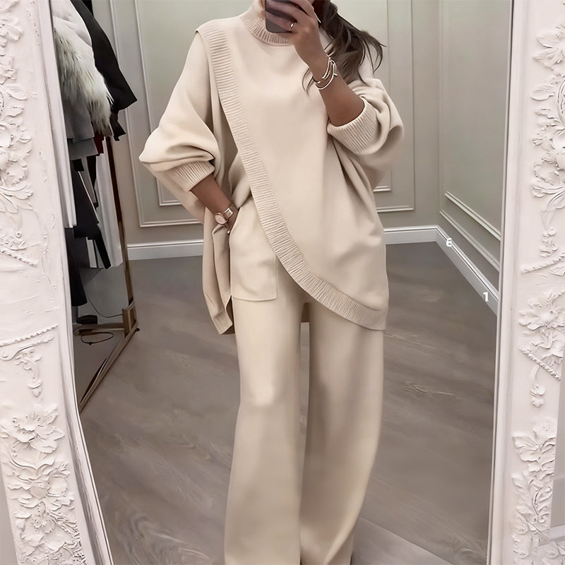 Damen Oversize-Pullover & Hose 2-teiliges Set🚀Kostenloser Versand