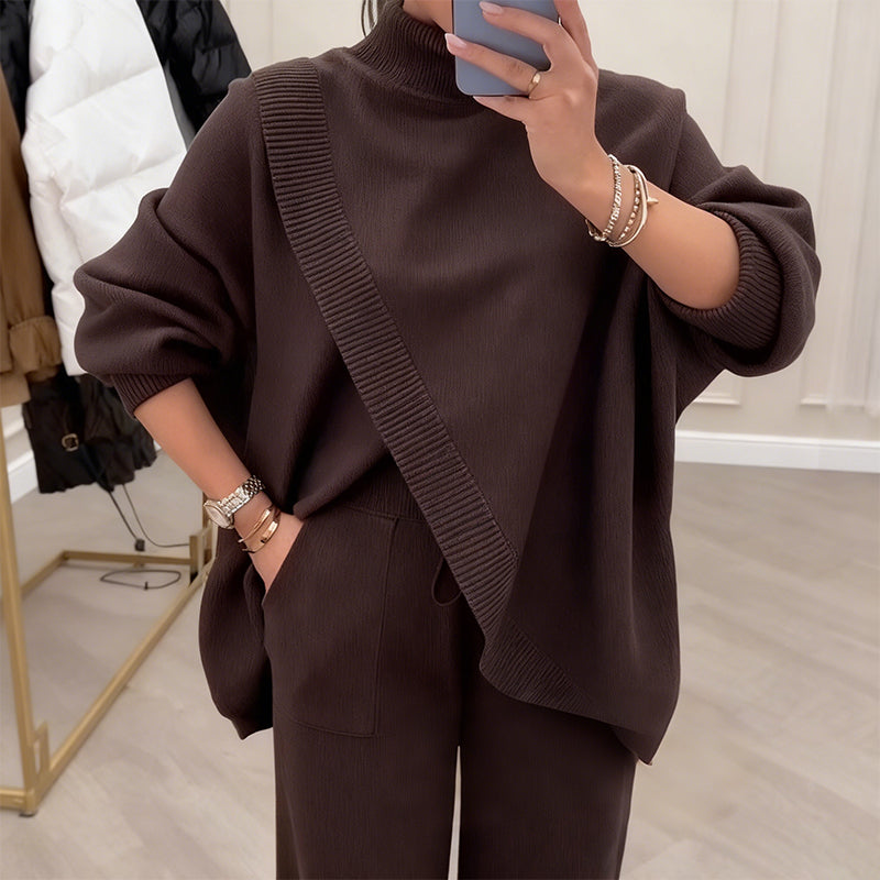 Damen Oversize-Pullover & Hose 2-teiliges Set🚀Kostenloser Versand
